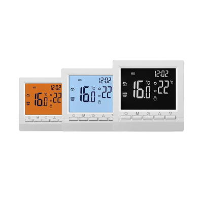Caldaia programmabile settimanale del riscaldamento dell'acqua del pavimento del termostato del riscaldamento del touch screen