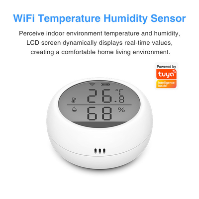 Tuya WIFI Sensore di umidità della temperatura Telecomando intelligente per interni con display LCD