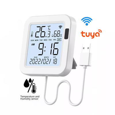 Glomarket Tuya Wifi Smart Temperature Humidity Sensor Wireless Home Termometro Rilevatore igrometro