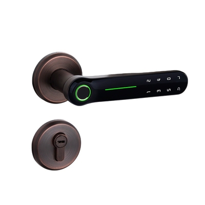 Glomarket Tuya Simple Design Indoor Smart Fingerprint Door Lock Password Maniglia Smart Door Lock