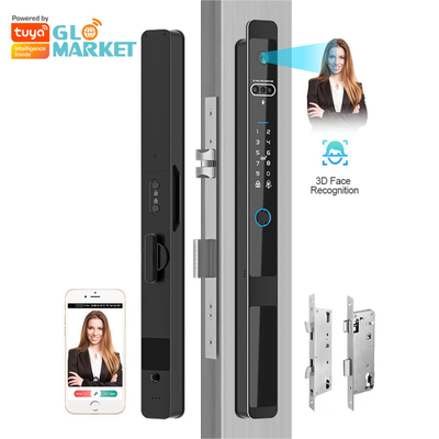 Glomarket Tuya 3d Face Cerradura Inteligente Automatica elettrica Wifi Camera Impressione digitale Smart Door Lock