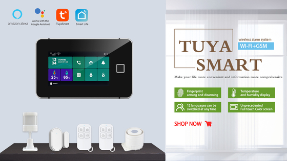 Sistemi di sicurezza domestici 850/900/1800/1900MHz del touch screen di Tuya GSM