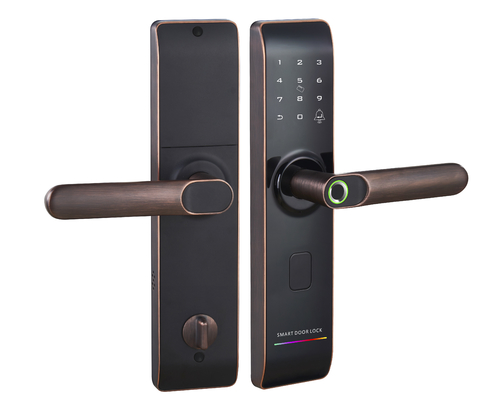 Smart Lock per impronte digitali Wi-Fi con maniglia reversibile Serratura digitale Keyless Entry IC Card Anti-peep Code Handle Lock