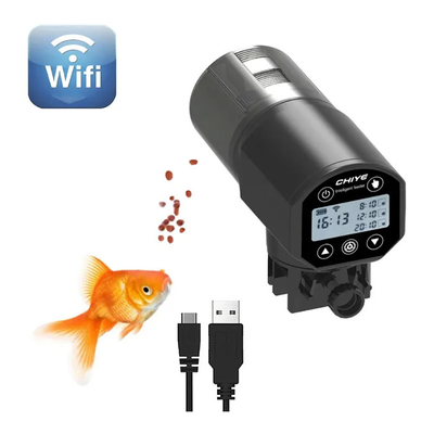 Alimentatore automatico astuto LCD RoHS dell'acquario di Wifi dell'alimentatore del pesce 200ml