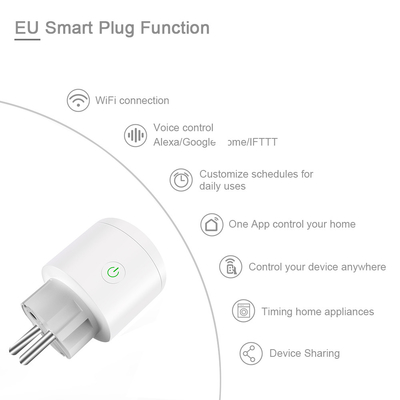 Spina di Glomarket Smart Tuya Wifi, spina di corrente astuta telecomandata del App