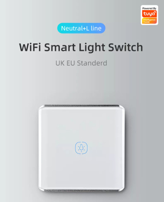 Glomarket 1 Gang Tuya Wifi Switch Superficie curva Manuale Smart Wifi Touch Wall Switch