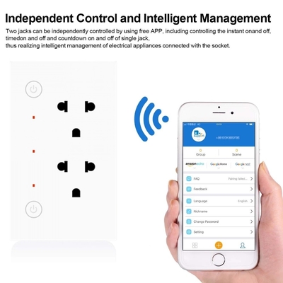 Glomarket Wifi Tuya Zigbee Presa Bianca Doppia Porta di Ricarica Super USB