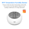 Tuya WIFI Sensore di umidità della temperatura Telecomando intelligente per interni con display LCD