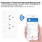 Glomarket Smart Wifi presa a muro spina personalizzata incorporata cavo di alimentazione a commutazione indipendente cavo USB caricatore per telefono cellulare