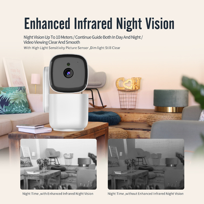 visione notturna dell'interno dello Smart Camera di 2.4G 5G Wifi una videocamera di sicurezza dello Smart Home del citofono di modo