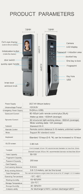 Glomarket Tuya Wifi Riconoscimento facciale Smart Door Lock With Camera