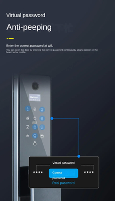 Glomarket Tuya Wifi Riconoscimento facciale Smart Door Lock With Camera