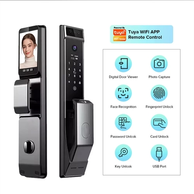 Glomarket Tuya Wifi Riconoscimento facciale Smart Door Lock With Camera