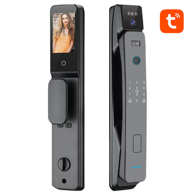 Serratura di porta intelligente elettronica digitale completamente automatica con riconoscimento facciale e di impronte digitali
