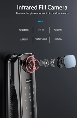 Chiusura porta con riconoscimento facciale intelligente di alta qualità supporta 6 metodi di sblocco