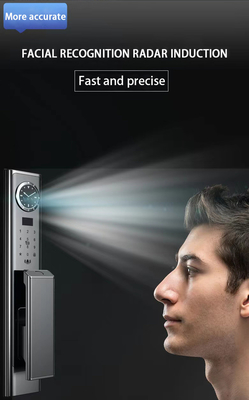 Un lussuoso lucchetto per il riconoscimento facciale con interfono visivo di alta qualità e monitoraggio in tempo reale.