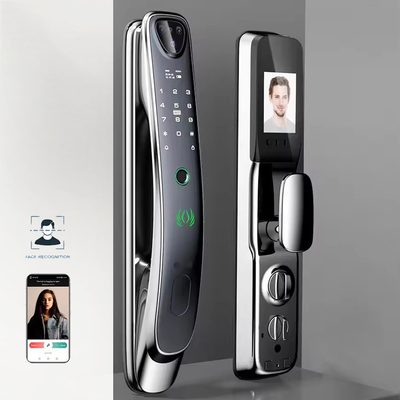 Tuya riconoscimento facciale lucchetto intelligente della porta Wi-Fi / impronta digitale zigbee / vene digitali opzionale cattura occhio di gatto