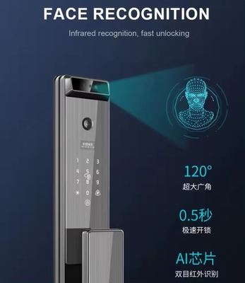 Glomarket Tuya Digital Smart Lock Sistema biometrico completamente automatico di sicurezza impronte digitali 3d riconoscimento facciale password serratura della porta