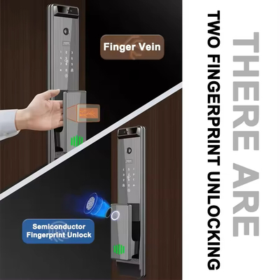 Glomarket Tuya Digital Smart Lock Sistema biometrico completamente automatico di sicurezza impronte digitali 3d riconoscimento facciale password serratura della porta