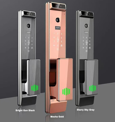 Glomarket Tuya Digital Smart Lock Sistema biometrico completamente automatico di sicurezza impronte digitali 3d riconoscimento facciale password serratura della porta