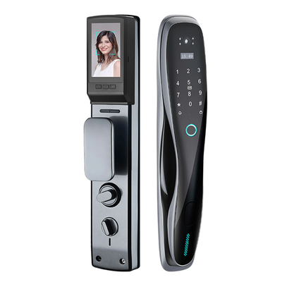 Glomarket 3D Face WIFI Smart Fully Automatic Smart Lock Fingerprint APP Card Key Sblocco chiave di porta intelligente con fotocamera