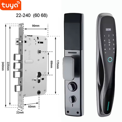 Glomarket 3D Face WIFI Smart Fully Automatic Smart Lock Fingerprint APP Card Key Sblocco chiave di porta intelligente con fotocamera