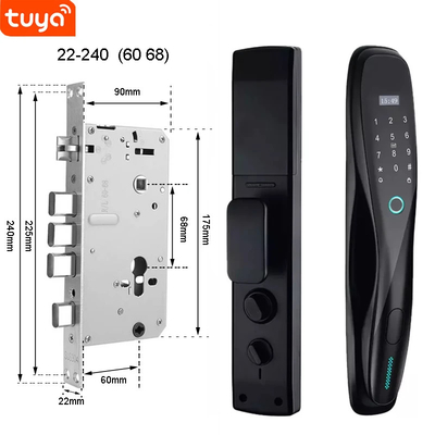 Glomarket 3D Face WIFI Smart Fully Automatic Smart Lock Fingerprint APP Card Key Sblocco chiave di porta intelligente con fotocamera