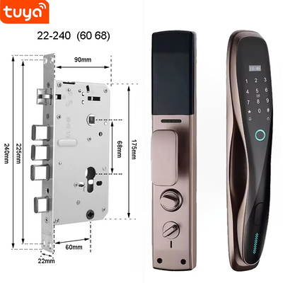 Glomarket 3D Face WIFI Smart Fully Automatic Smart Lock Fingerprint APP Card Key Sblocco chiave di porta intelligente con fotocamera