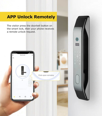 Glomarket Tuya Smart 3D Face App di blocco porta completamente automatica Sblocco remoto impronte digitali Smart Intelligent Door Lock For Smart Home
