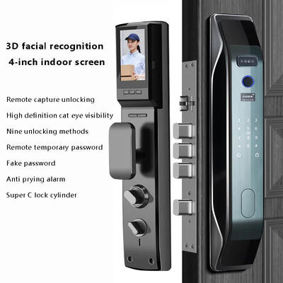 Glomarket Tuya Smart 3D Face App di blocco porta completamente automatica Sblocco remoto impronte digitali Smart Intelligent Door Lock For Smart Home
