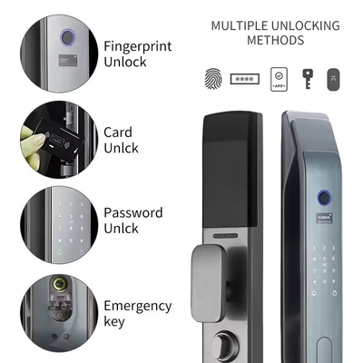 Glomarket Tuya Smart 3D Face App di blocco porta completamente automatica Sblocco remoto impronte digitali Smart Intelligent Door Lock For Smart Home