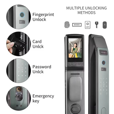 Glomarket Tuya Smart 3D Face App di blocco porta completamente automatica Sblocco remoto impronte digitali Smart Intelligent Door Lock For Smart Home