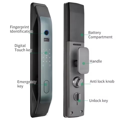 Glomarket Tuya Smart 3D Face App di blocco porta completamente automatica Sblocco remoto impronte digitali Smart Intelligent Door Lock For Smart Home
