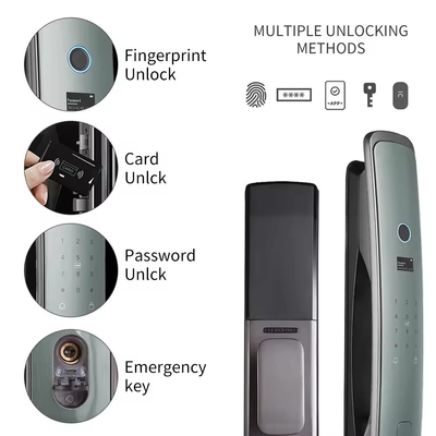 Glomarket Smart Tuya Wifi Porte di blocco Automatico Alarme Impressione digitale Smart APP Chiave digitale Password Sicurezza Blocco automatico