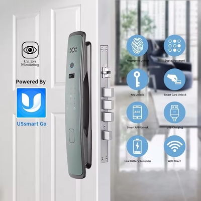 Glomarket Smart Tuya Wifi Porte di blocco Automatico Alarme Impressione digitale Smart APP Chiave digitale Password Sicurezza Blocco automatico