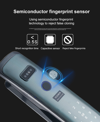 Glomarket Smart Tuya Wifi Porte di blocco Automatico Alarme Impressione digitale Smart APP Chiave digitale Password Sicurezza Blocco automatico