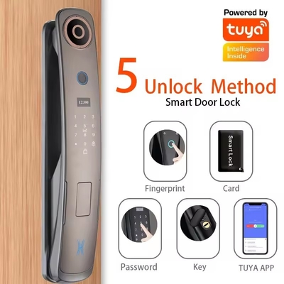 Glomarket 3d Face Recognition Smart Door Lock With Camera Digital Fingerprint Serrature di sicurezza completamente automatiche