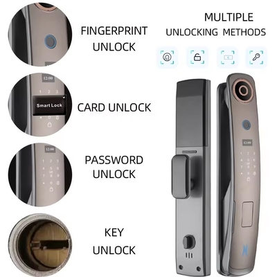 Glomarket 3d Face Recognition Smart Door Lock With Camera Digital Fingerprint Serrature di sicurezza completamente automatiche
