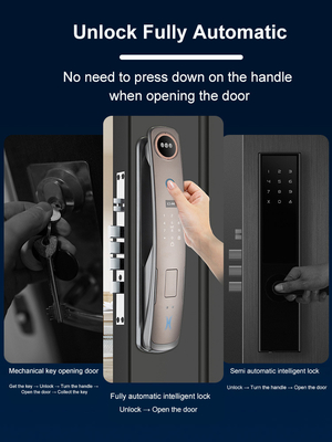 Glomarket 3d Face Recognition Smart Door Lock With Camera Digital Fingerprint Serrature di sicurezza completamente automatiche