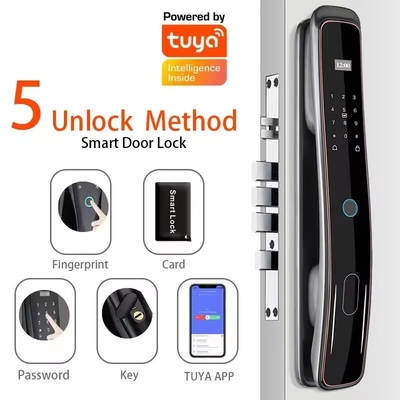 Glomarket Fully Automatic Tuya Wifi Smart Door Lock Controllo del telefono cellulare Fingerprint Password digitale Smart Lock con fotocamera