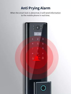 Glomarket Wireless Biometric Fingerprint Security Fully Automatic Smart Lock Digital Password Card Key Lock Con Fotocamera