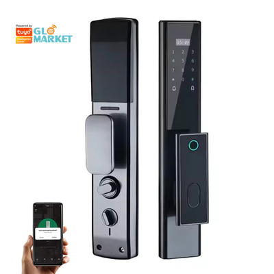 Glomarket Wireless Biometric Fingerprint Security Fully Automatic Smart Lock Digital Password Card Key Lock Con Fotocamera