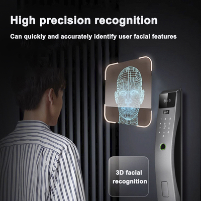 Glomarket 3d riconoscimento facciale Smart Door Lock Tuya Real Time Video Intercom Wifi Intelligent Door Lock With Palm Print