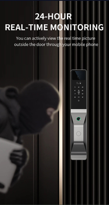Glomarket Leggio di alluminio Automatico Tuya Smart Door Lock Riconoscimento facciale 3D Video Intercom Digitale Dichiarazione digitale