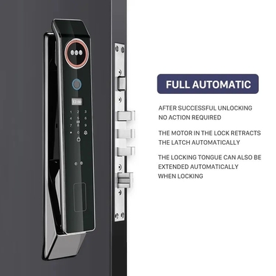Glomarket Prezzo di fabbrica Wifi App Smart Door Lock Con Riconoscimento Faciale Impronta digitale Biometrica Cerradura Supporto Intercom Funzione