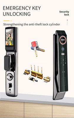 Glomarket Prezzo di fabbrica Wifi App Smart Door Lock Con Riconoscimento Faciale Impronta digitale Biometrica Cerradura Supporto Intercom Funzione