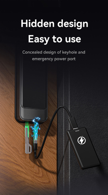 Glomarket Tuya Wifi Smart Lock Porta in legno in alluminio Riconoscimento facciale di impronte palmare impronte digitali digitali