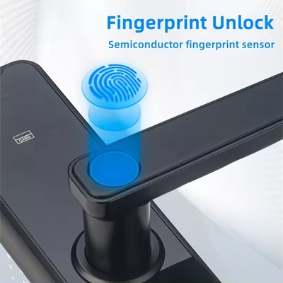Glomarket Wifi Tuya Smart Door Lock In alluminio, impronte digitali, password, carta di credito, chiave, sblocco, biometrico, digitale, smart lock