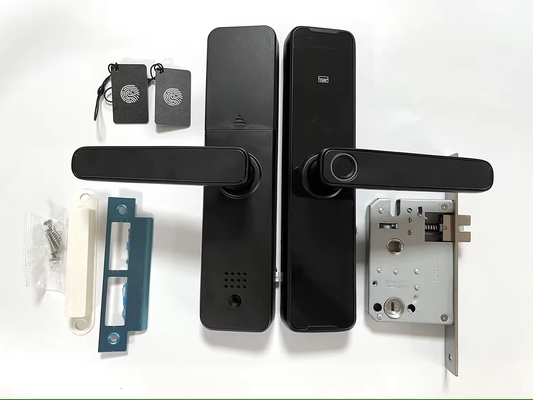 Glomarket Wifi Tuya Smart Door Lock In alluminio, impronte digitali, password, carta di credito, chiave, sblocco, biometrico, digitale, smart lock
