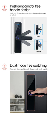 Glomarket Wifi Tuya Smart Door Lock In alluminio, impronte digitali, password, carta di credito, chiave, sblocco, biometrico, digitale, smart lock
